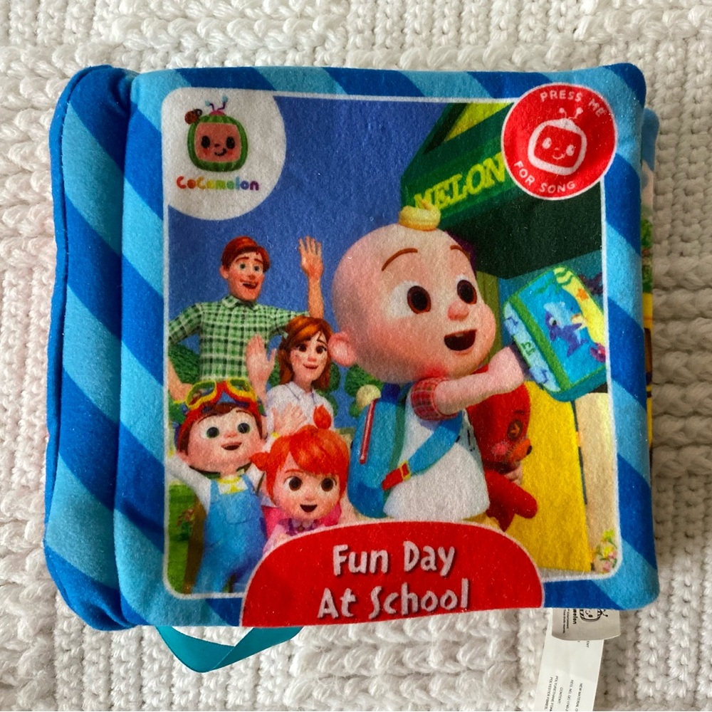 CoComelon Fun Day At School Plush Book